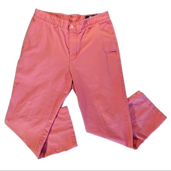 Mens Vineyard Vines Salmon Jetty Red 